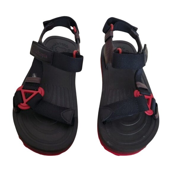 Coach Coachtopia Strappy Sandals in Black Oxblood Multi M5/W7 - Picture 3 of 9